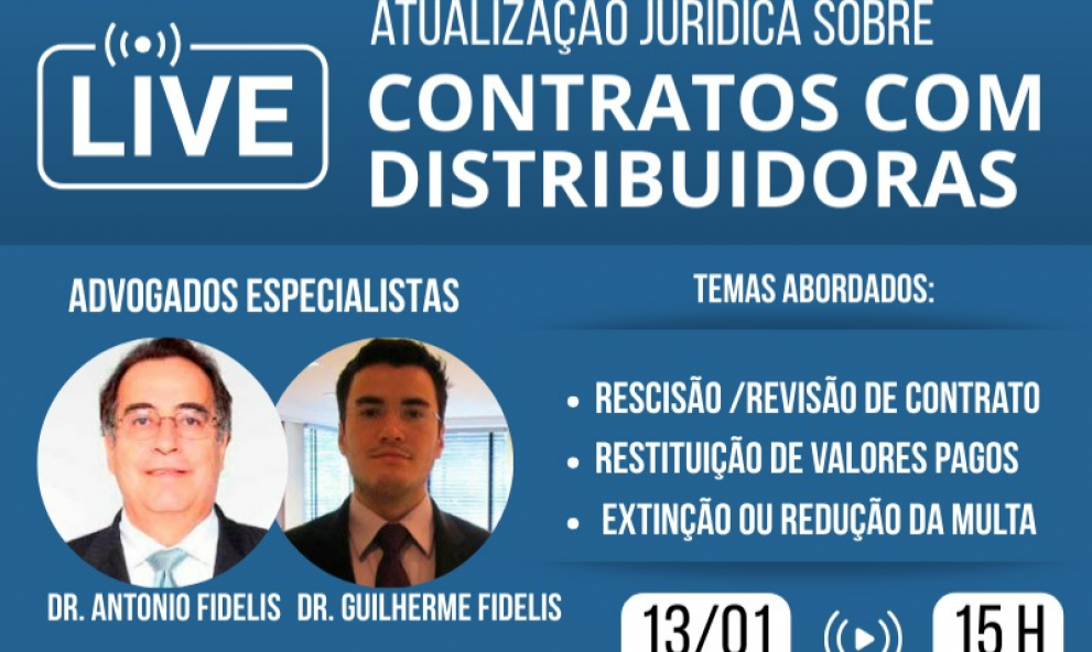 LIVE : Atualizações jurídicas sobre contratos com distribuidoras 13/01/2026 15hs