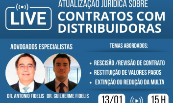 LIVE : Atualizações jurídicas sobre contratos com distribuidoras 13/01/2026 15hs
