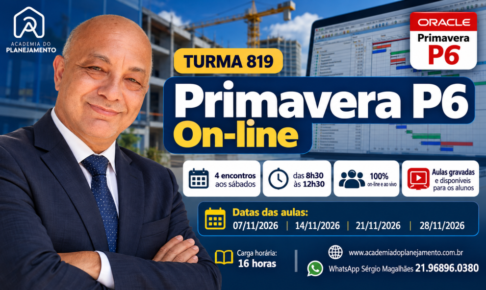 Turma 819 - Primavera P6 On-line