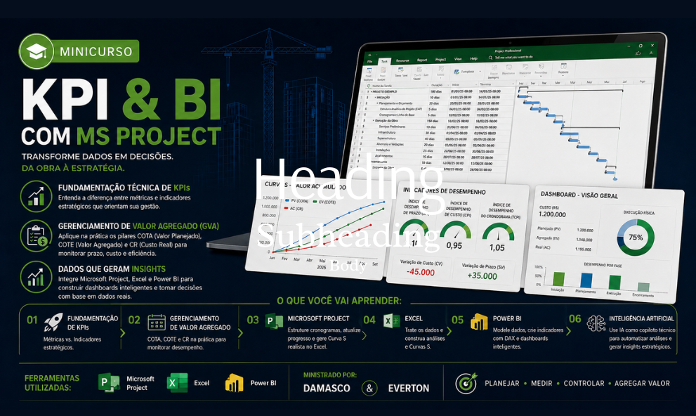 173 - A Bússola do Planejamento: KPIs e Gestão de Performance no Project