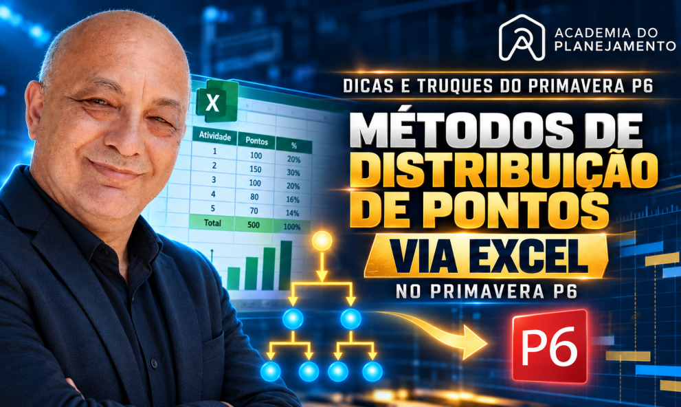 177 – Métodos de Distribuição de Pontos Via Excel no Primavera P6