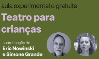 Aula experimental e gratuita de Teatro para crianças