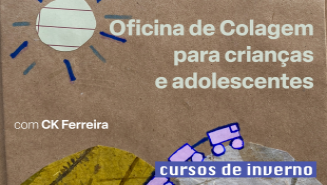 Oficina de colagem para crianças e adolescentes