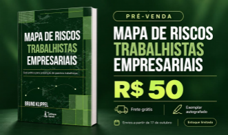 Livro físico Mapa de Riscos Trabalhistas Empresariais