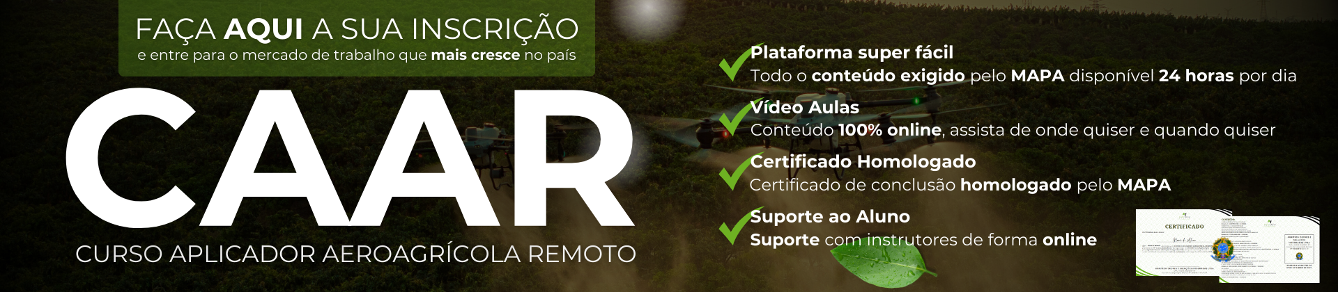 Reprova CAAR - Agritech Drones