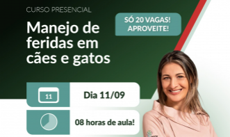 Manejo de feridas em cães e gatos