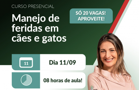Manejo de feridas em cães e gatos