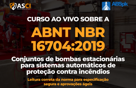 Curso ao vivo da NBR 16704