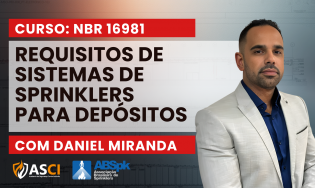 Curso sobre a NBR 16981 - Requisitos para sistemas de sprinklers em depósitos