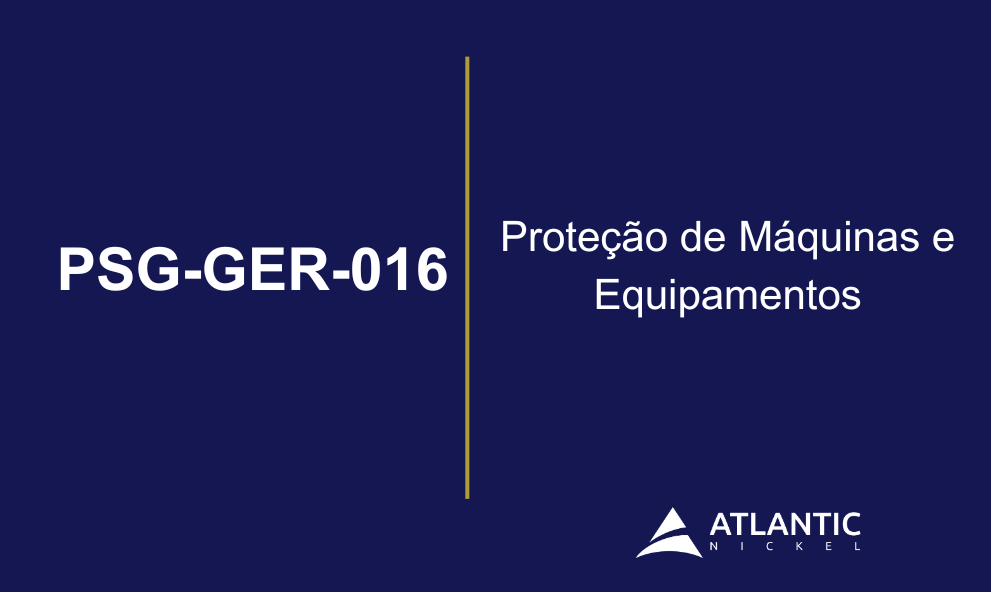 PSG-GER-016 - Proteção de Máquinas e Equipamentos