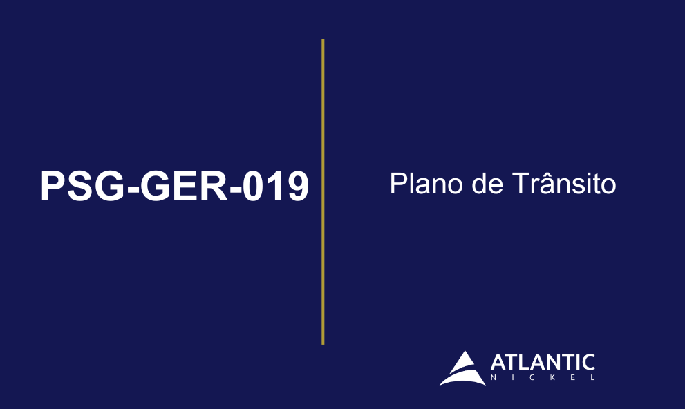 PSG-GER-019 - Plano de Trânsito