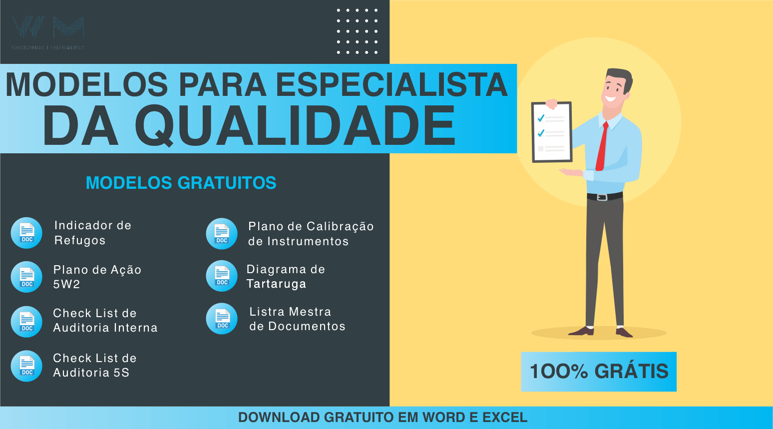 MODELOS PARA ESPECIALISTA DA QUALIDADE