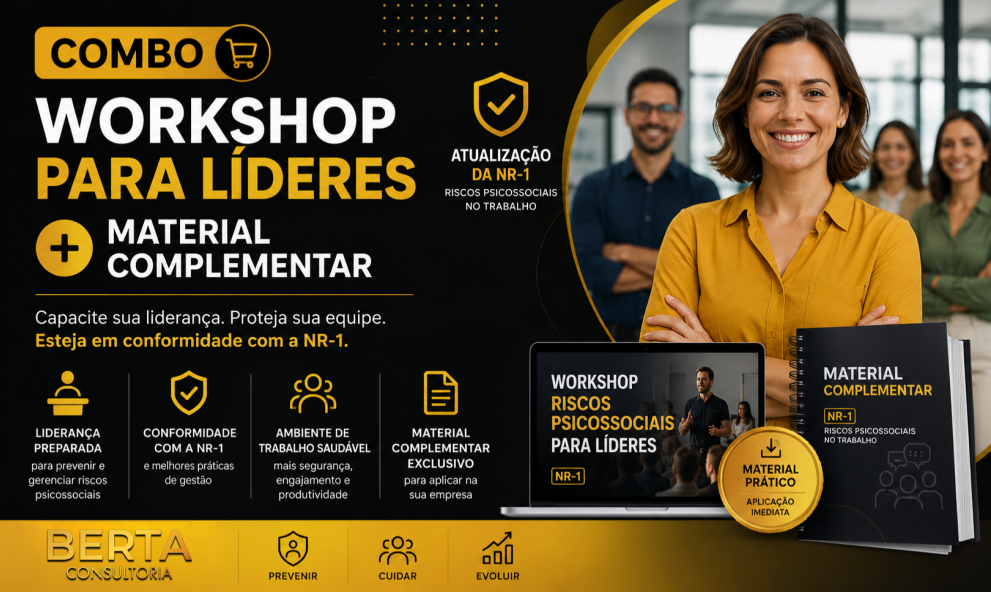 COMBO: Workshop para Líderes + Material Complementar