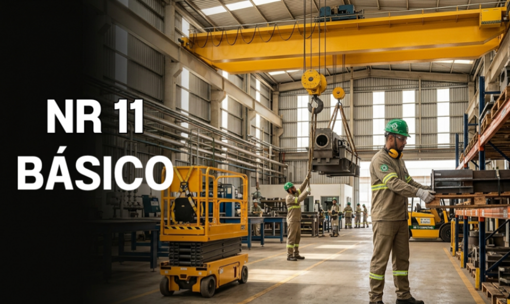 NR 11 - Transporte, Movimentação, Armazenagem de Materiais - Operação de Ponte Rolante, PTA e Empilhadeira 2026 - 8h
