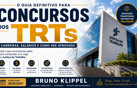 E-book Primeiros Passos para o TRT