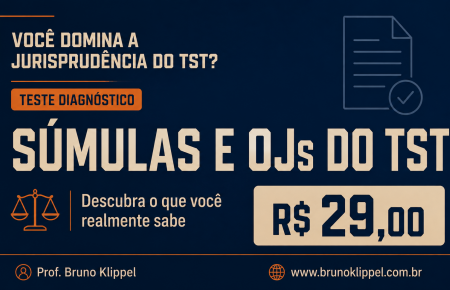 Teste Diagnóstico Súmulas e OJs do TST