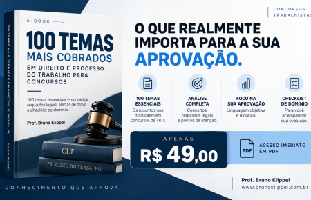 100 Temas mais cobrados em provas de TRTs