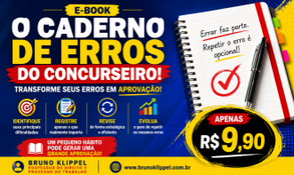 E-book Caderno de erros do concurseiro