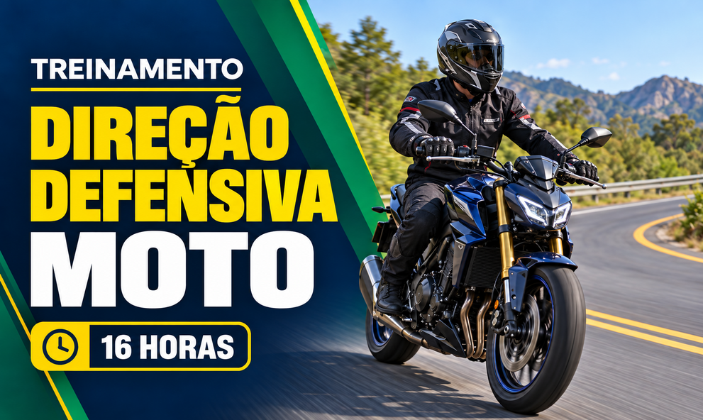 TREINAMENTO DE DIREÇÃO DEFENSIVA PARA MOTOQUEIROS  (16H)