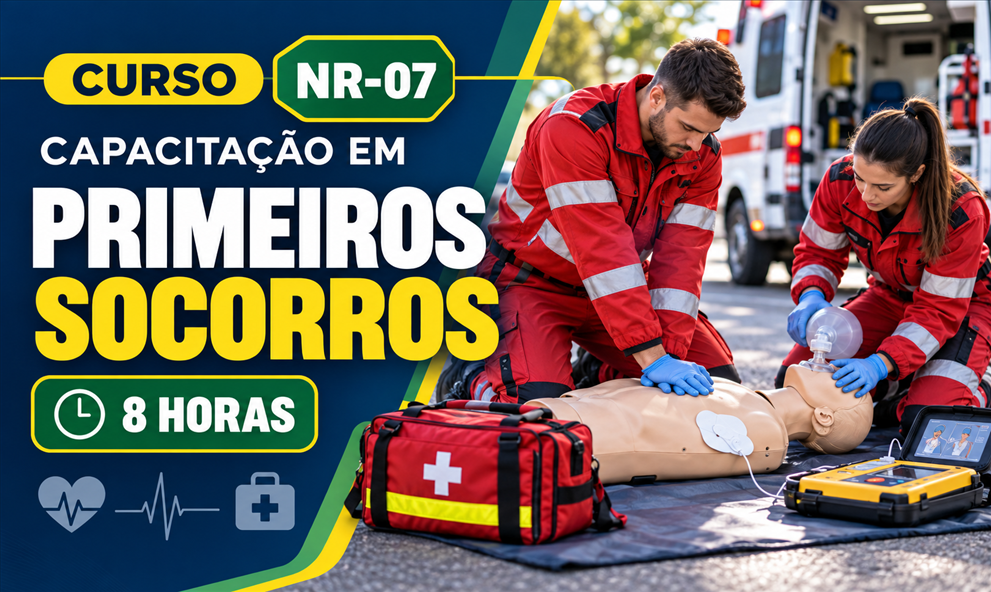 CAPACITAÇÃO EM PRIMEIROS SOCORROS  - 8H