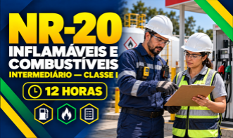 NR 20 - INFLAMÁVEIS E COMBUSTÍVEIS - INTERMEDIÁRIO CLASSE I (12H)