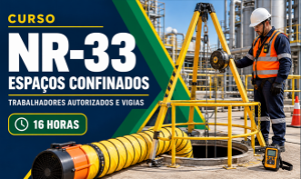 NR-33  CAPACITAÇÃO DE TRABALHADORES AUTORIZADOS E VIGIAS EM ESPAÇOS CONFINADOS  - 16H