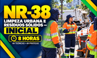 NR 38 - LIMPEZA URBANA E MANEJO DE RESÍDUOS SÓLIDOS - FORMAÇÃO INICIAL (8H)