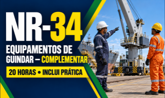 NR 34 - CURSO COMPLEMENTAR PARA OPERADORES DE EQUIPAMENTOS DE GUINDAR NA INDÚSTRIA NAVAL (20H)