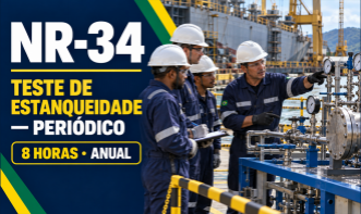 NR 34 - TESTE DE ESTANQUEIDADE - TREINAMENTO PERIÓDICO (8H)