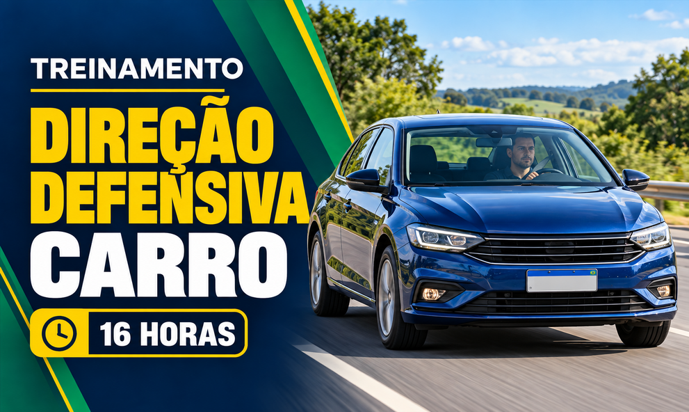 TREINAMENTO DE DIREÇÃO DEFENSIVA PARA MOTORISTA - CATEGORIA B (16H)