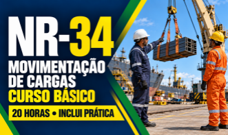NR 34 - CURSO BÁSICO DE SEGURANÇA EM OPERAÇÕES DE MOVIMENTAÇÃO DE CARGAS (20H)