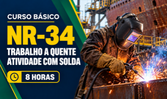 NR 34 - SEGURANÇA NO TRABALHO A QUENTE - ATIVIDADE COM SOLDA