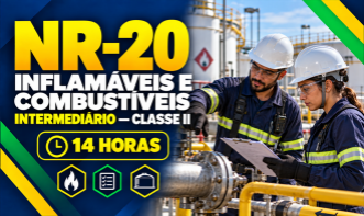 NR 20 - INFLAMÁVEIS E COMBUSTÍVEIS - INTERMEDIÁRIO CLASSE II (14H)