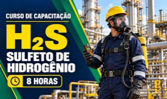 CURSO DE CAPACITAÇÃO EM H2S  - SEGURANÇA NO TRABALHO COM SULFETO DE HIDROGÊNIO  - 8H