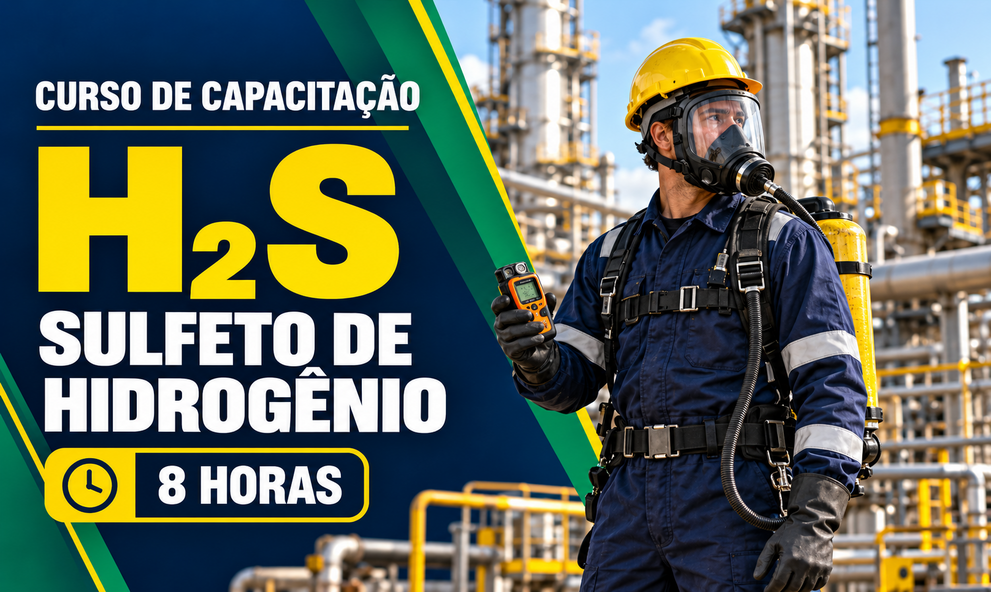 CURSO DE CAPACITAÇÃO EM H2S  - SEGURANÇA NO TRABALHO COM SULFETO DE HIDROGÊNIO  - 8H