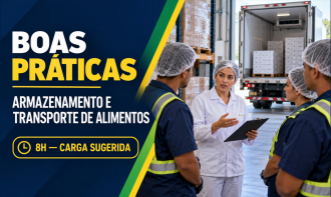 BOAS PRÁTICAS NO ARMAZENAMENTO E TRANSPORTE DE ALIMENTOS (8H)