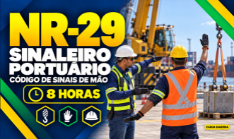 NR 29 - SINALEIRO PORTUÁRIO - CÓDIGO DE SINAIS DE MÃO (8H)