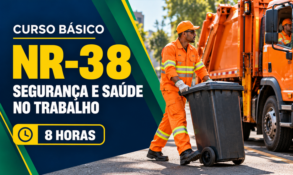 NR-38 - SEGURANÇA E SAÚDE NO TRABALHO NAS ATIVIDADES DE LIMPEZA URBANA E MANEJO DE RESÍDUOS SÓLIDOS - (8H)