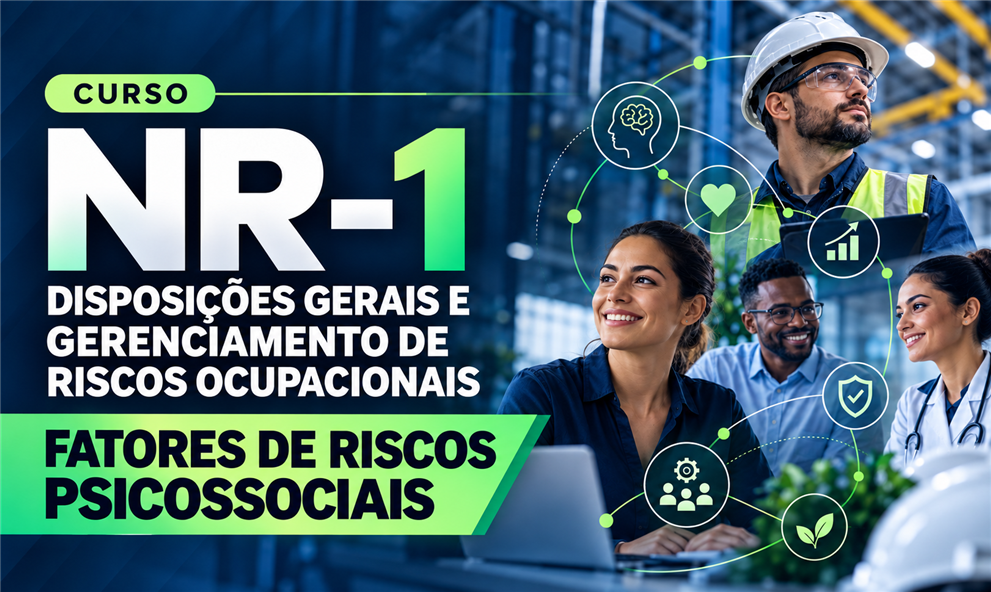 NR 1 - DISPOSIÇÕES GERAIS, GERENCIAMENTO DE RISCOS OCUPACIONAIS E RISCOS PSICOSSOCIAIS (4H)