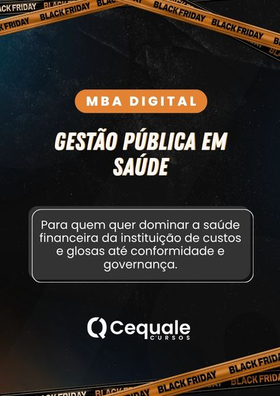 MBA em Gestão Pública em Saúde