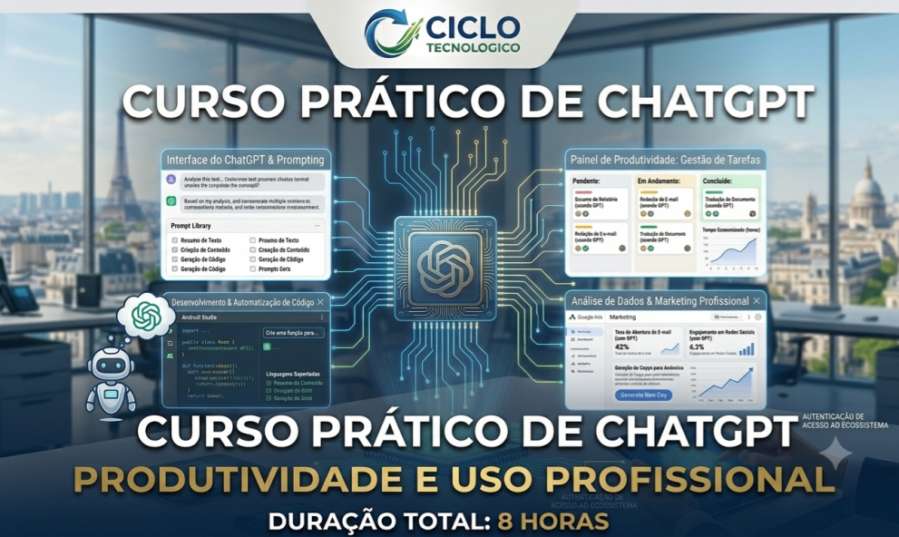Curso Prático de ChatGPT: Produtividade e Uso Profissional