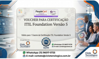 Voucher Para Certificação ITIL Foundation Versão 5