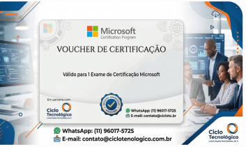 Voucher para certificação •	Microsoft Certified: Azure Data Engineer Associate (DP-203)