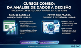 POWER BI na Prática + Excel do Básico ao Avançado