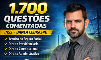 SUPER REVISÃO com 1710 QUESTÕES focada no Edital do INSS