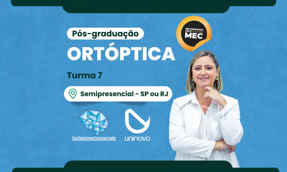[Matrícula] Pós-graduação em Ortóptica - Turma 7