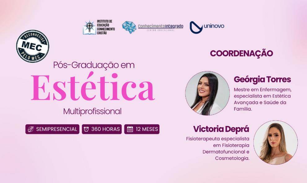 [Matrícula] Pós-graduação em Estética Multiprofissional - Turma 1