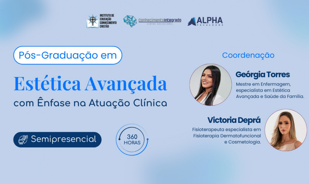 [Matrícula] Pós-graduação em Estética Avançada - Turma 1