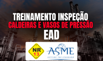 TREINAMENTO DE INSPEÇÃO DE CALDEIRAS E VASOS DE PRESSÃO (HÍBRIDO)