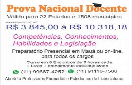 Preparatório Prova Nacional Docente -  Todos os cargos